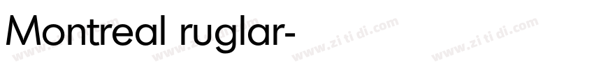 Montreal ruglar字体转换